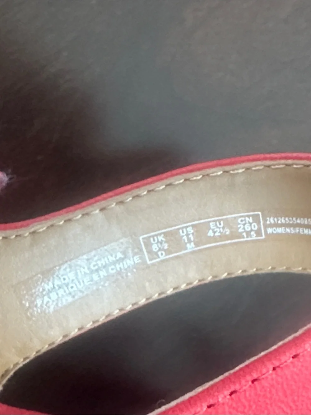 Clarks NWOB Women’s Red Nubuck Reedly Juno Wedge Sandals Size 11 Coastal Travel